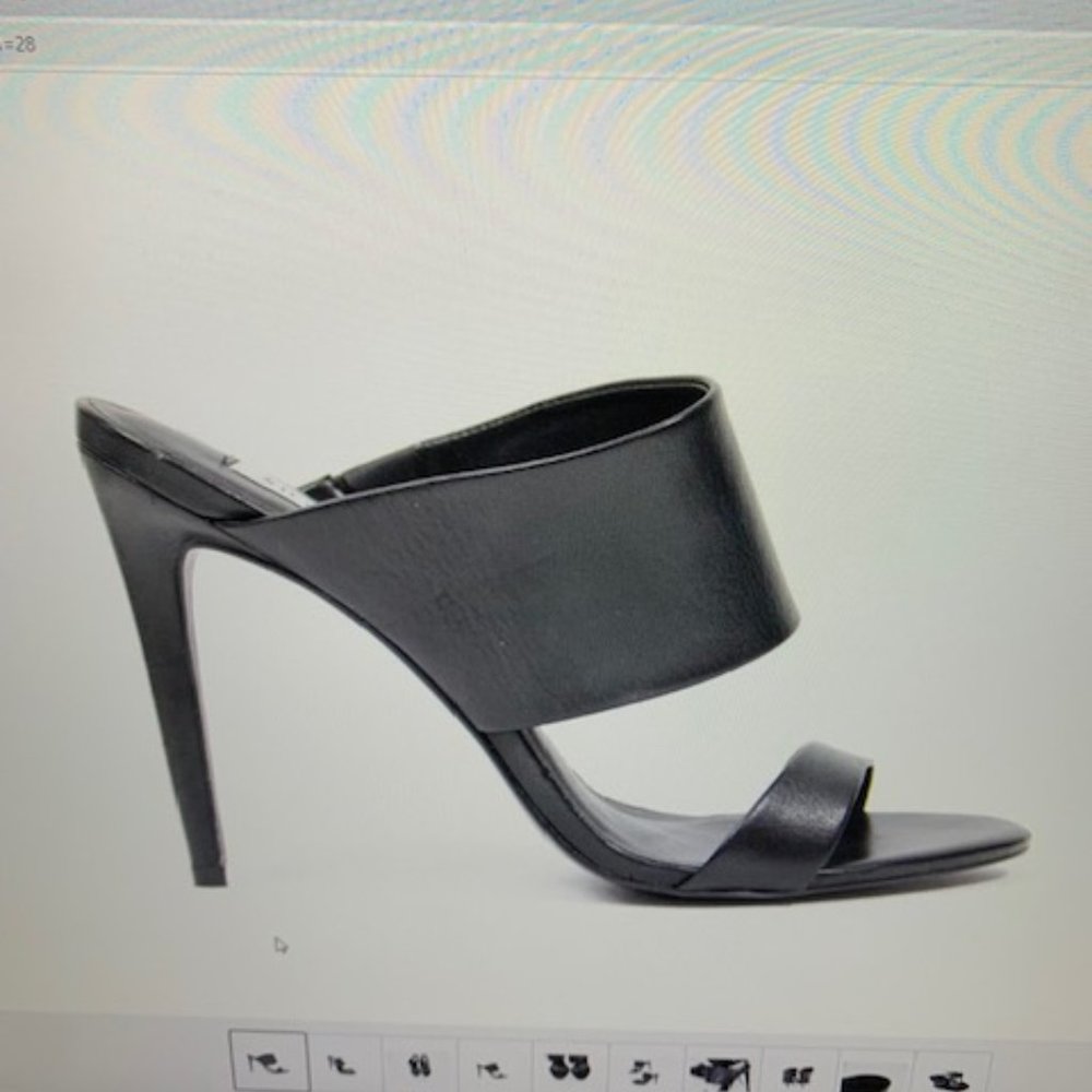 Steve Madden Black Leather Heels